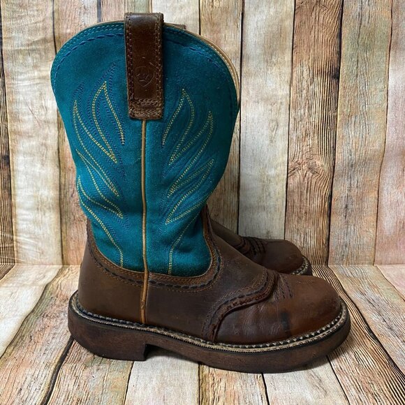 Ariat WOMEN'S Probaby Flame Western Boots Sz 6.5B - Picture 5 of 10